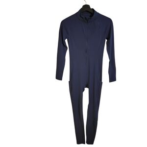 TNA Action Blue Active Long Sleeve Jumpsuit